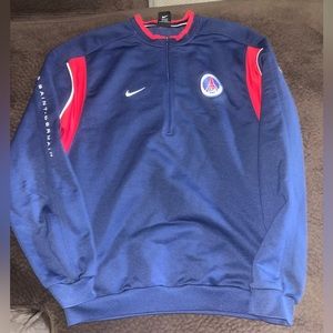 VTG Nike PSG Paris Saint Germain 90s  Soccer Training Zip Pullover Jacket M